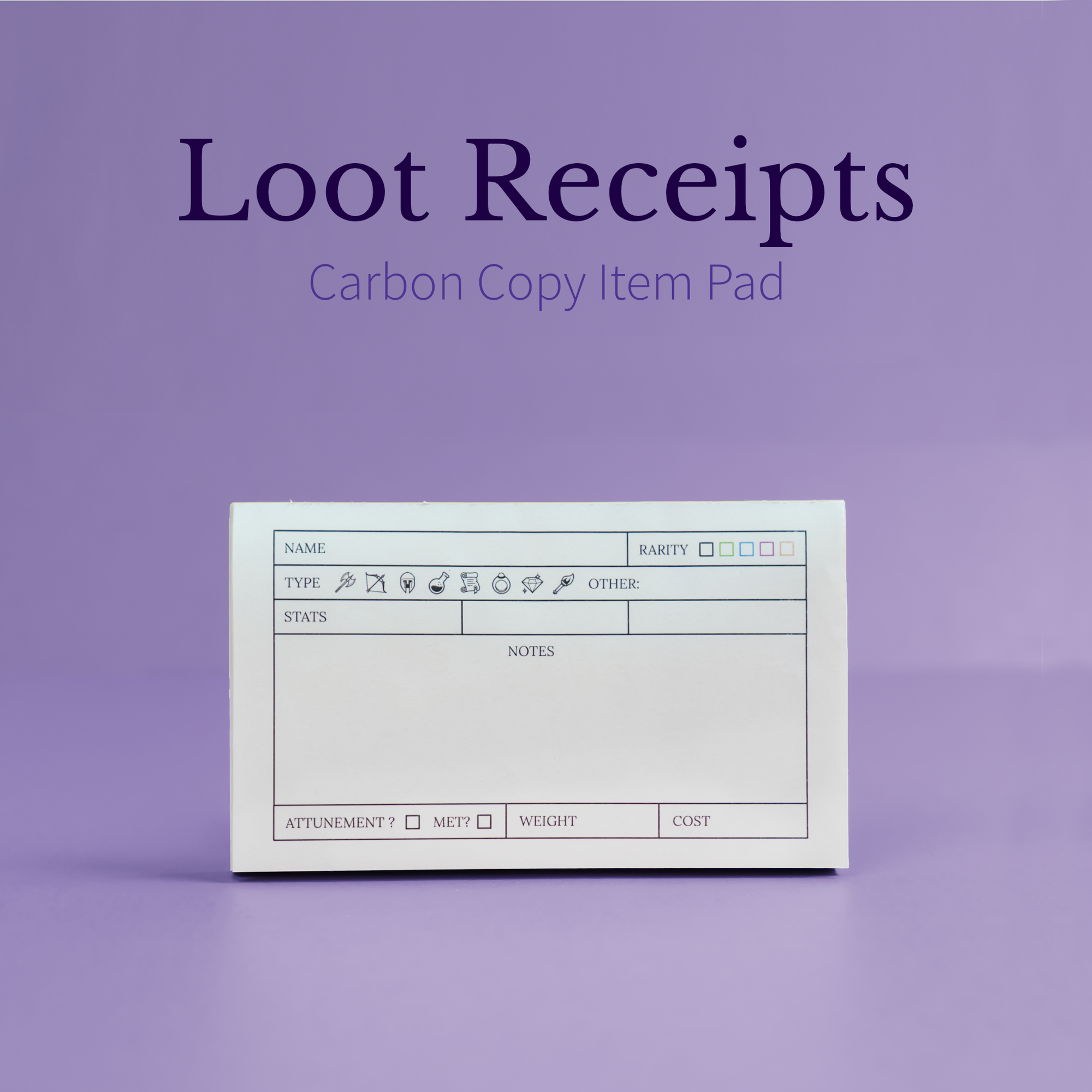 Loot Receipts